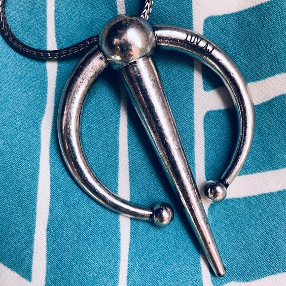 Luv Aj Silver Statement Piece Pendant Harlow - Picture 3 of 5